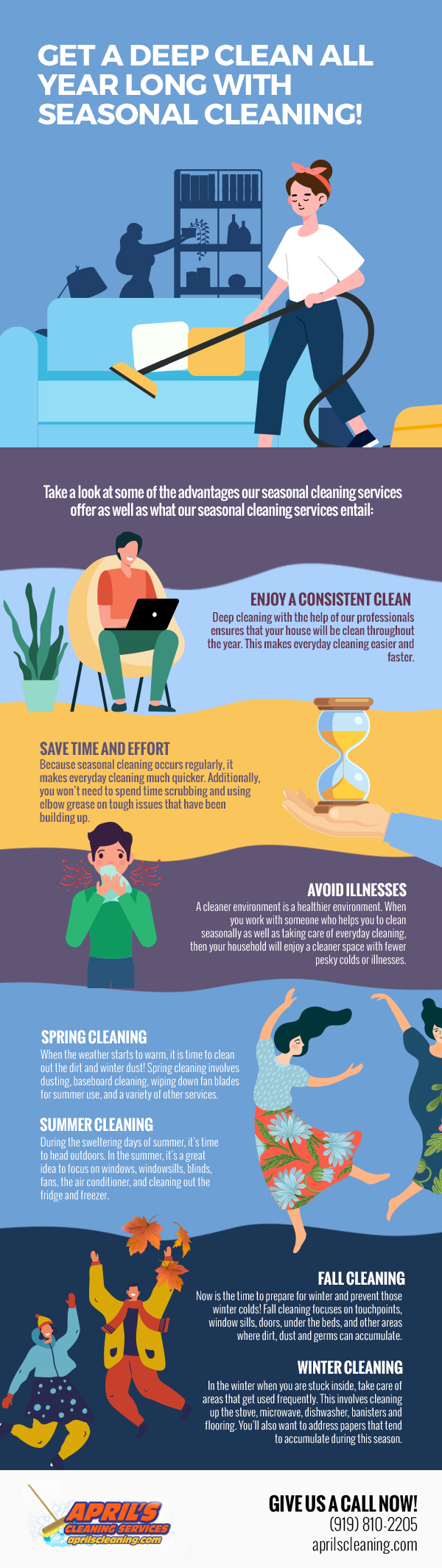 Get a Deep Clean all Year Long with Seasonal Cleaning! [infographic]